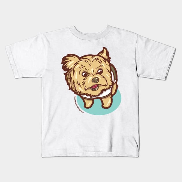 Toby the Yorkie Kids T-Shirt by supernunal